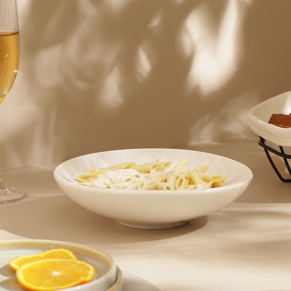 Calder Pasta Plate - Textured White
