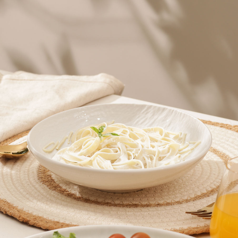 Calder Pasta Plate - Textured White