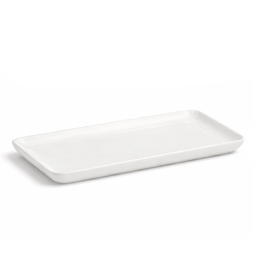 Calder Rectangular Serving Plate - Textured White