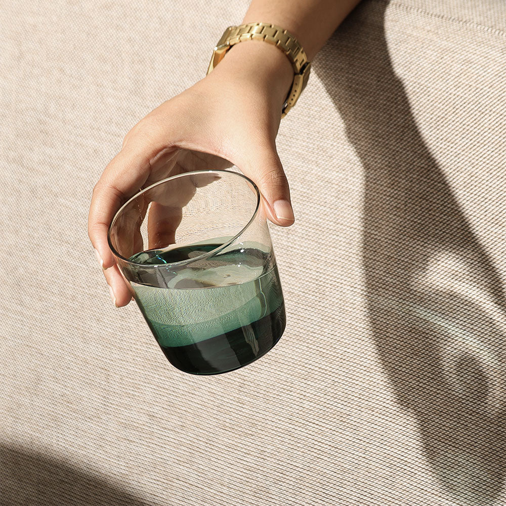 Calice Short Tumblers, Set of 2 - Teal