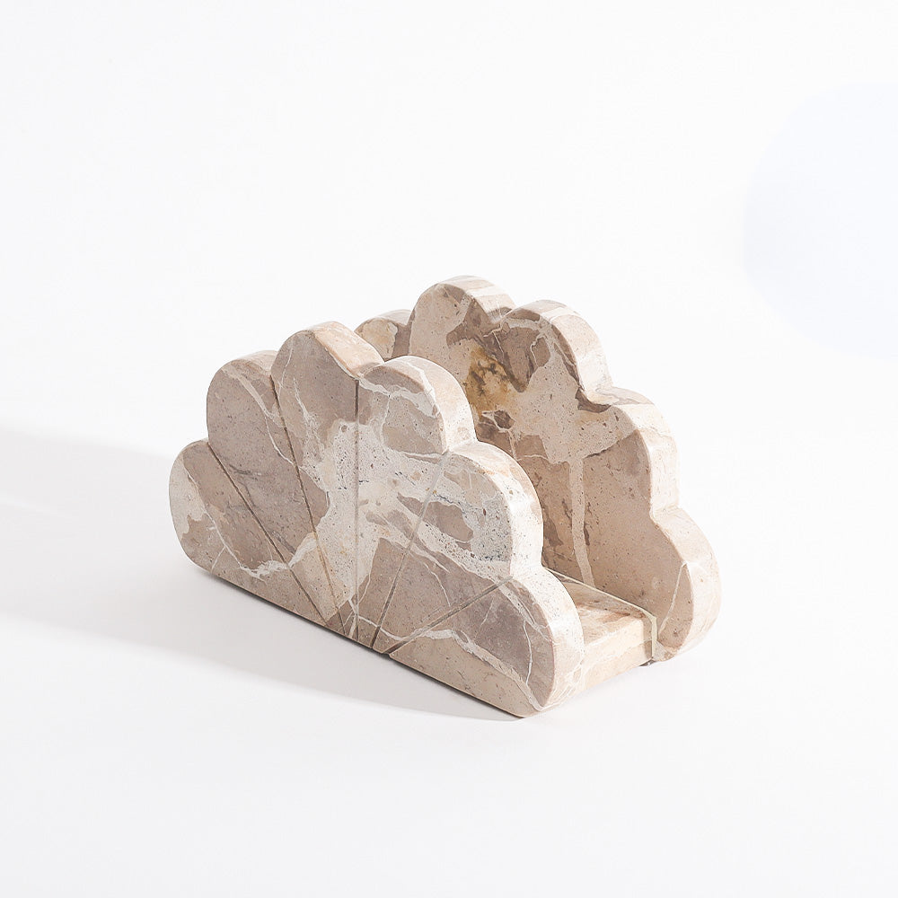 Calliope Marble Napkin Holder - Sandstone