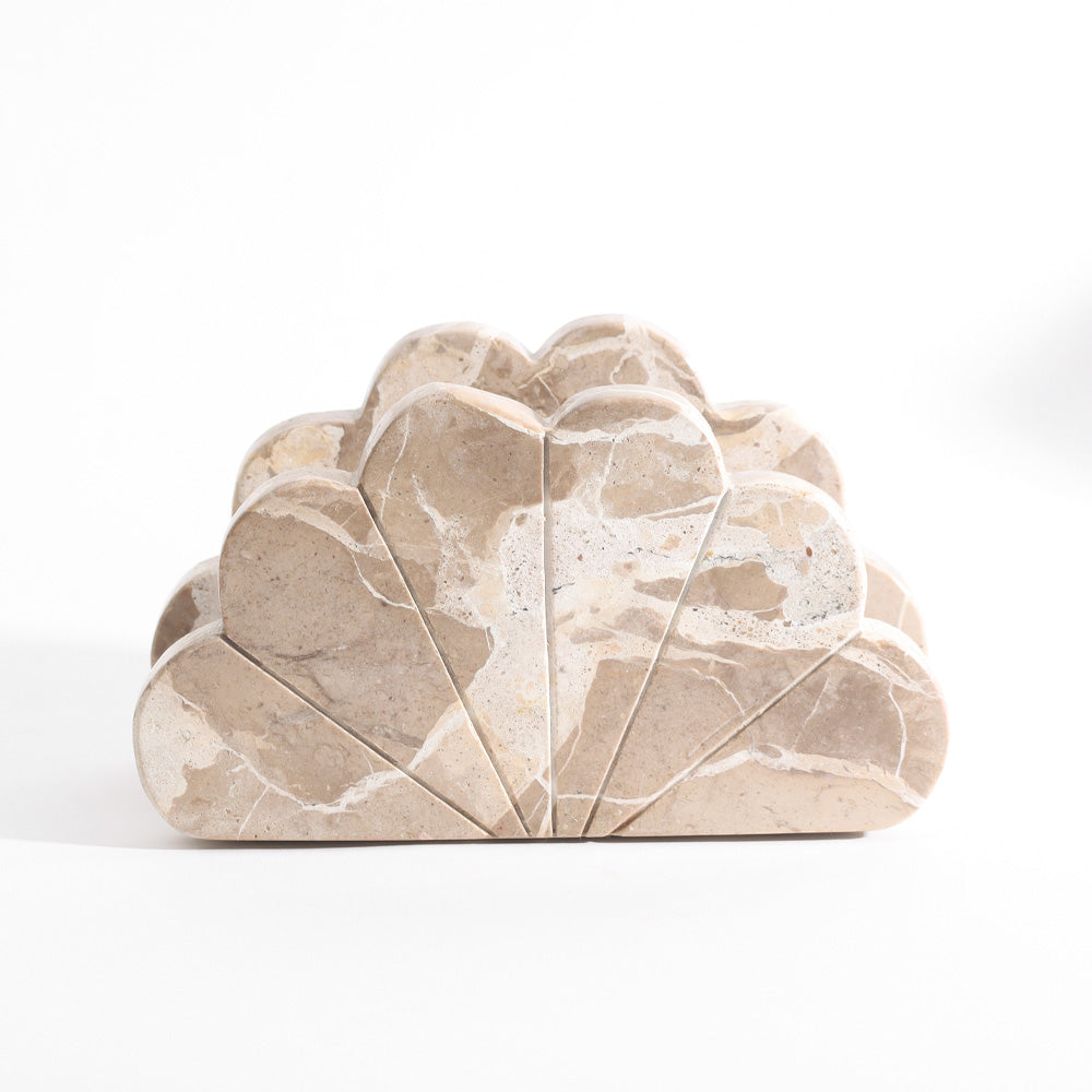 Calliope Marble Napkin Holder - Sandstone