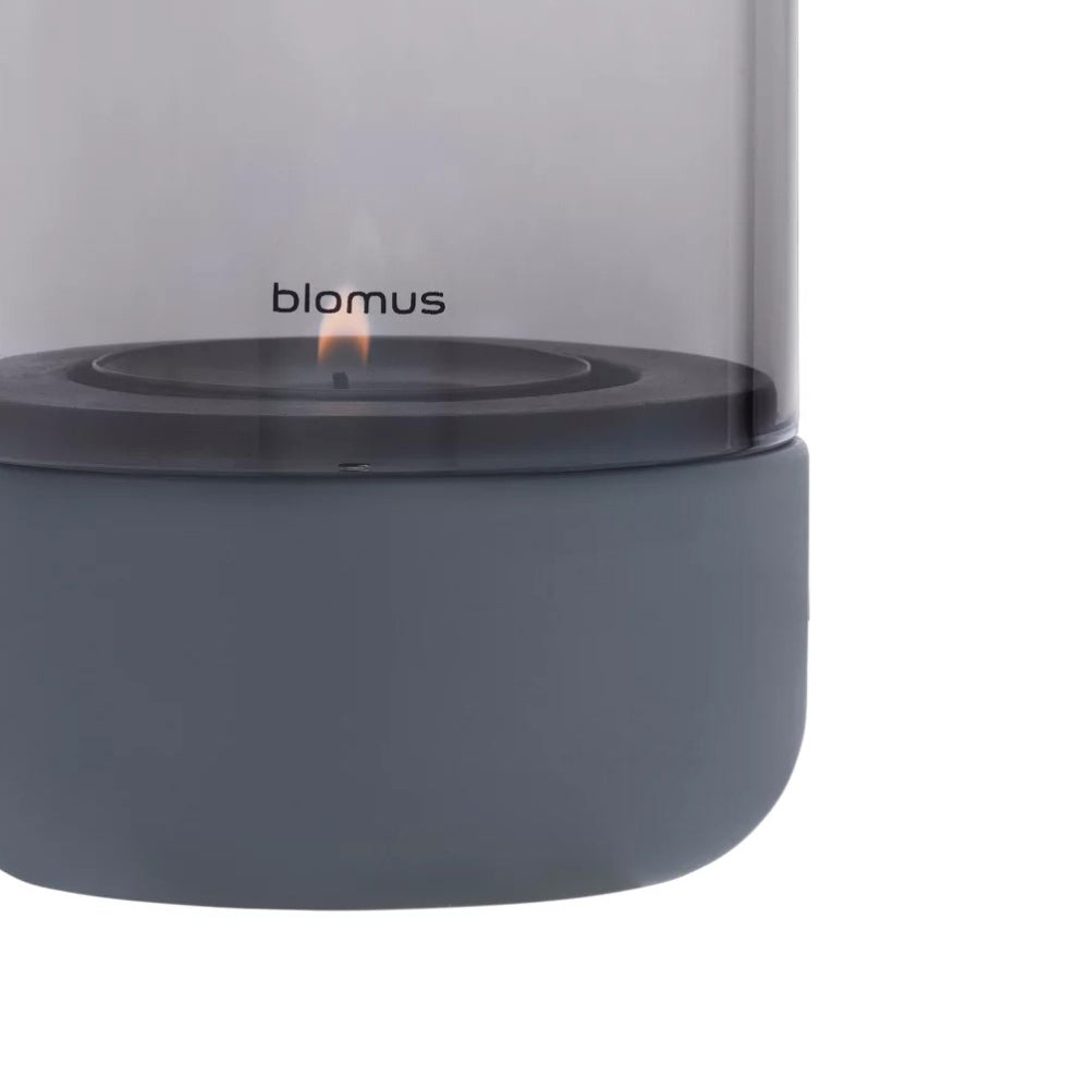 Calma Tealight Hurricane Small - Steel Grey