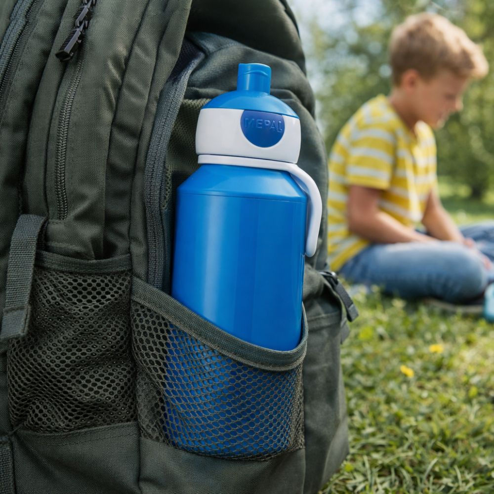 Campus Pop-up Water Bottle - Blue