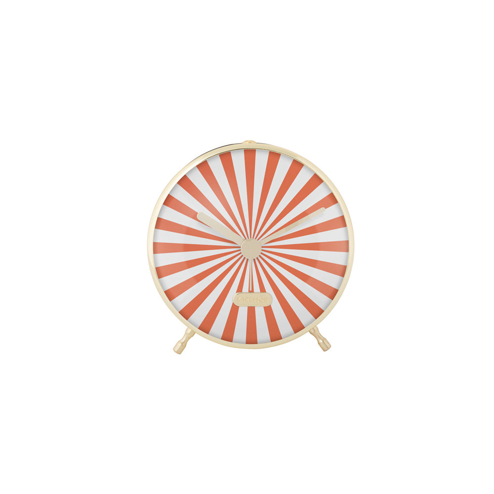 Candy Swirl Alarm Clock - Orange & White