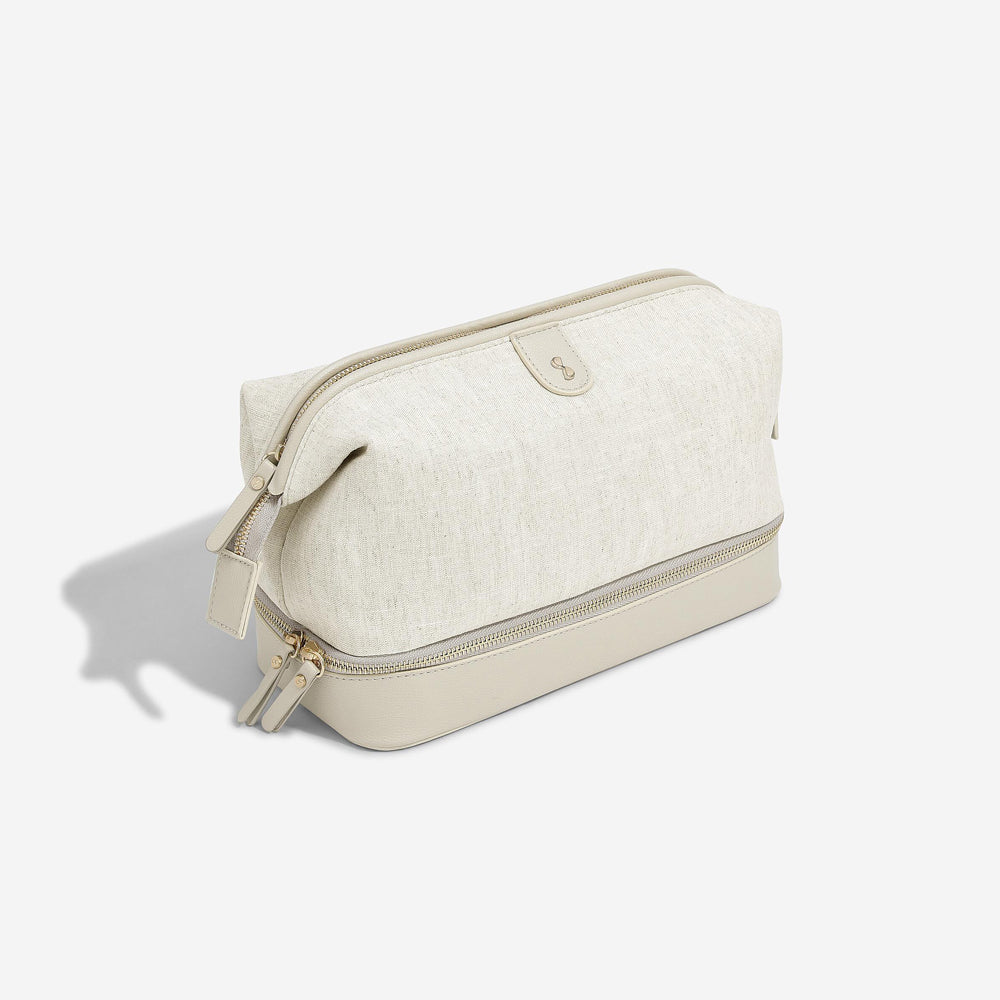 Canvas Washbag Large - Oatmeal & Linen