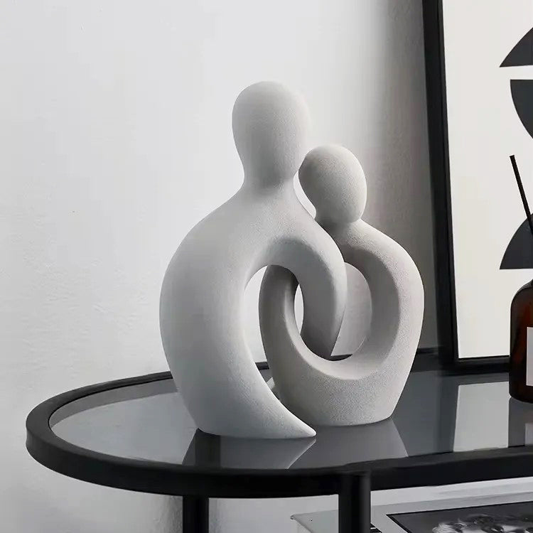 Carino Decorative Sculpture, Set of 2 - Grey