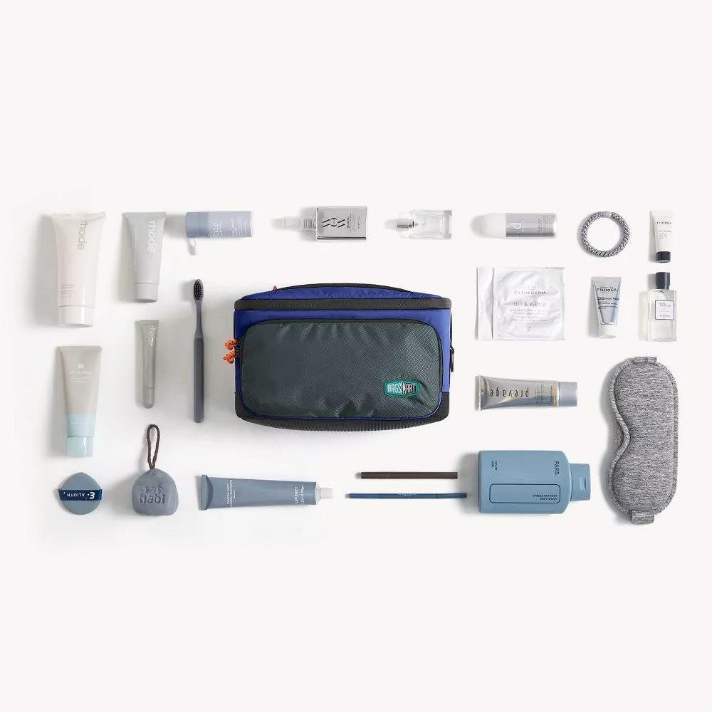 Carry-On Hanging Toiletry Bag - Navy Blue