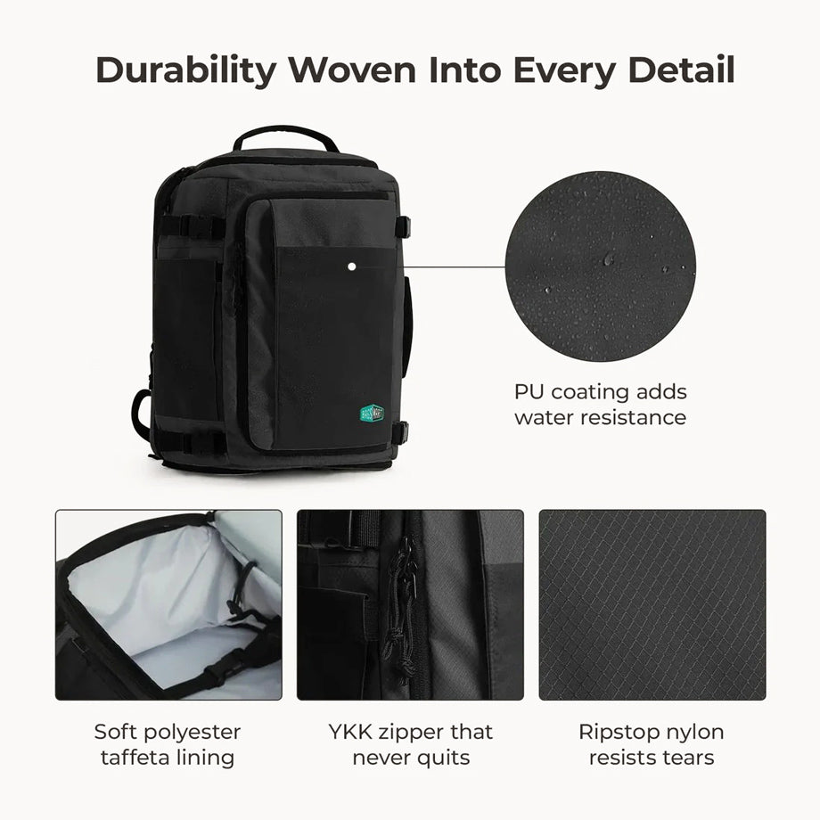 Carry-On Expandable Backpack Pro 38L - Black