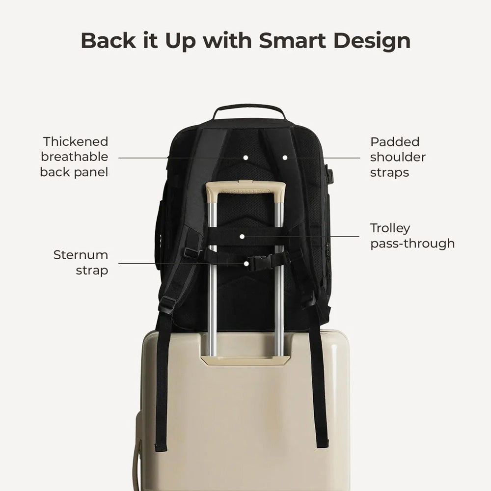 Carry-On Expandable Backpack Pro 38L - Black