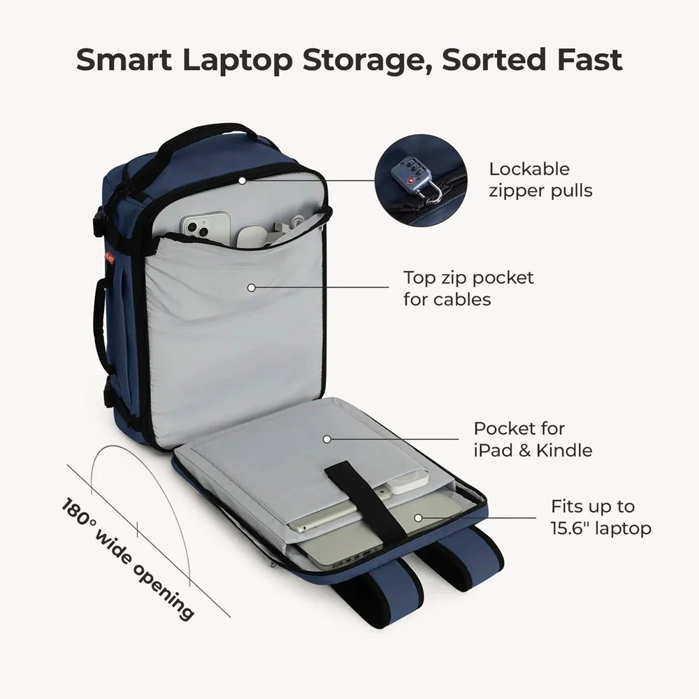 Carry-On Expandable Backpack Pro 38L - Shade Blue