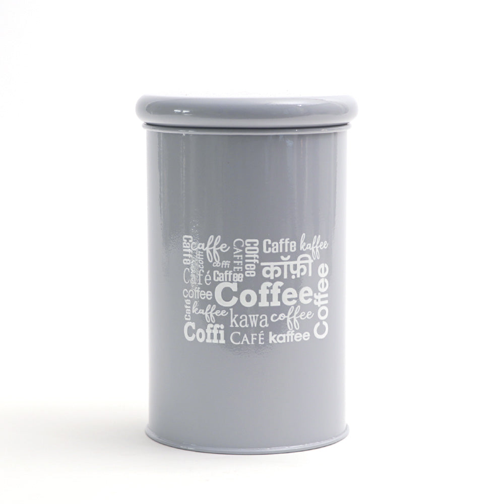 Casa Metal Coffee Storage Jar - Grey