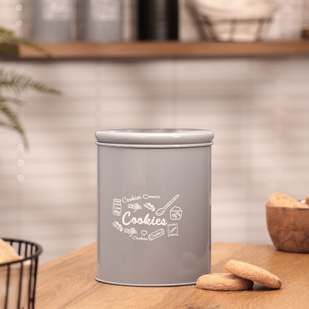 Casa Metal Cookie Jar Medium - Grey