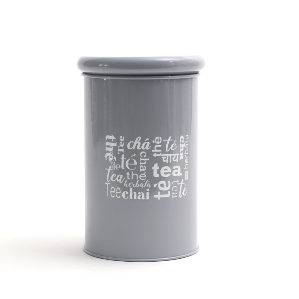 Casa Metal Tea Storage Jar - Grey