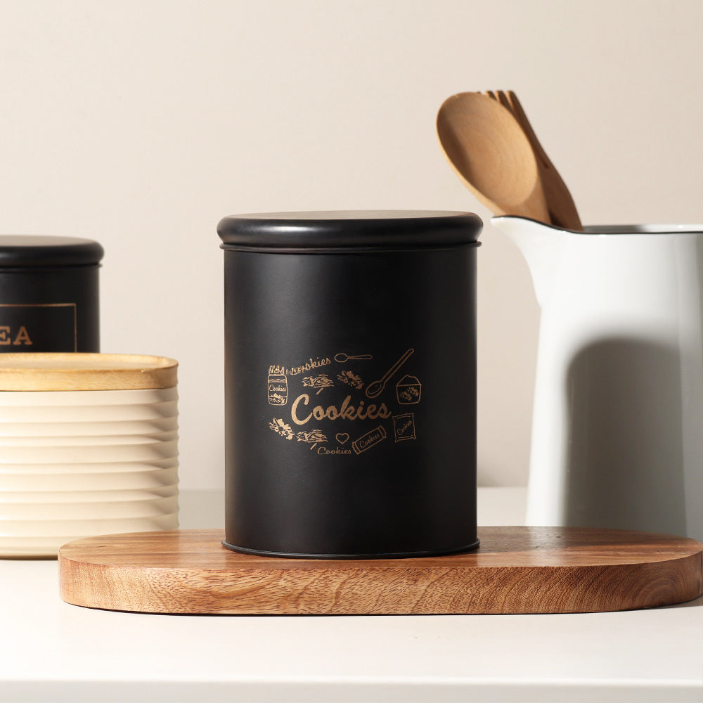 Casa Metal Cookie Jar Medium - Black