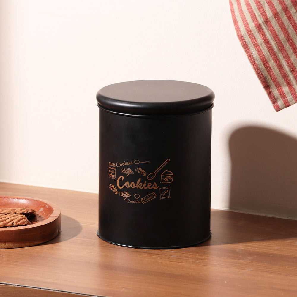 Casa Metal Cookie Jar Medium - Black
