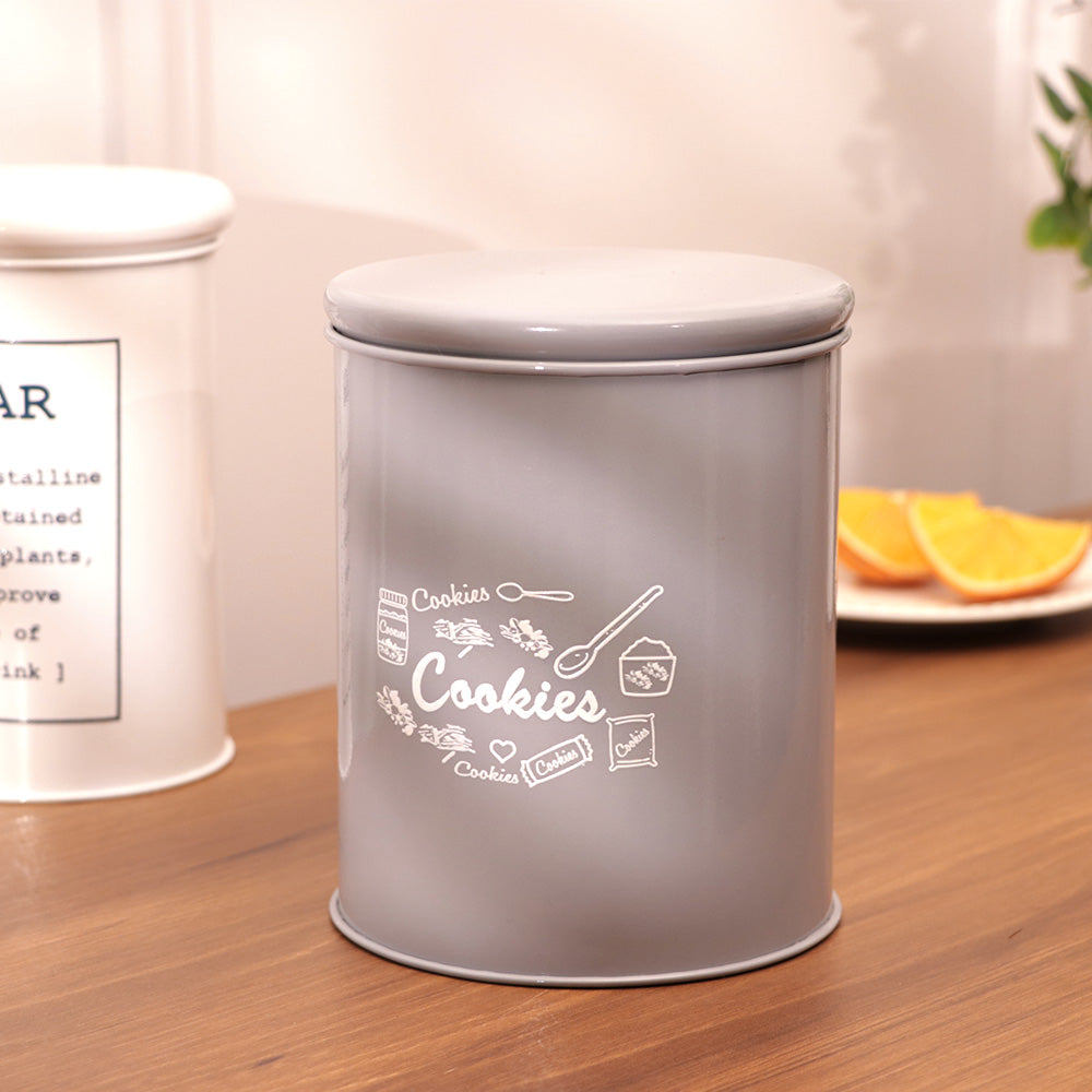 Casa Metal Cookie Jar Medium - Grey