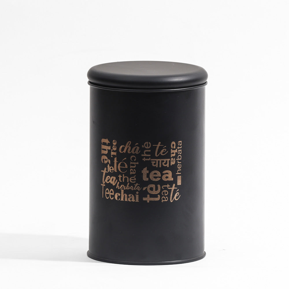 Casa Metal Tea Storage Jar - Black