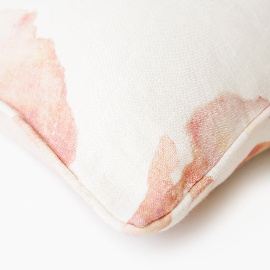 Cascade Linen Cushion Cover 45x45cm - Blush