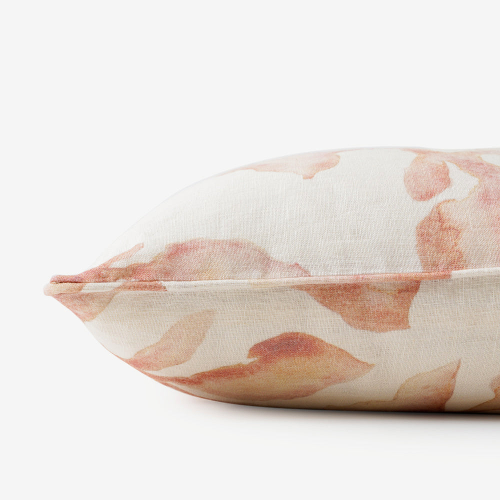 Cascade Linen Cushion Cover 45x45cm - Blush
