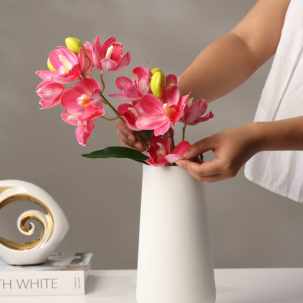 Cattleya Orchid Faux Stem - Magenta
