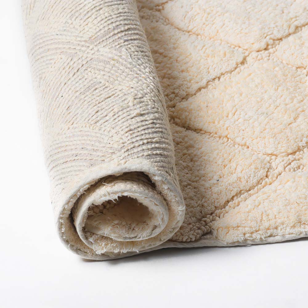 Celine Harlequin Tufted Bathmat - Beige