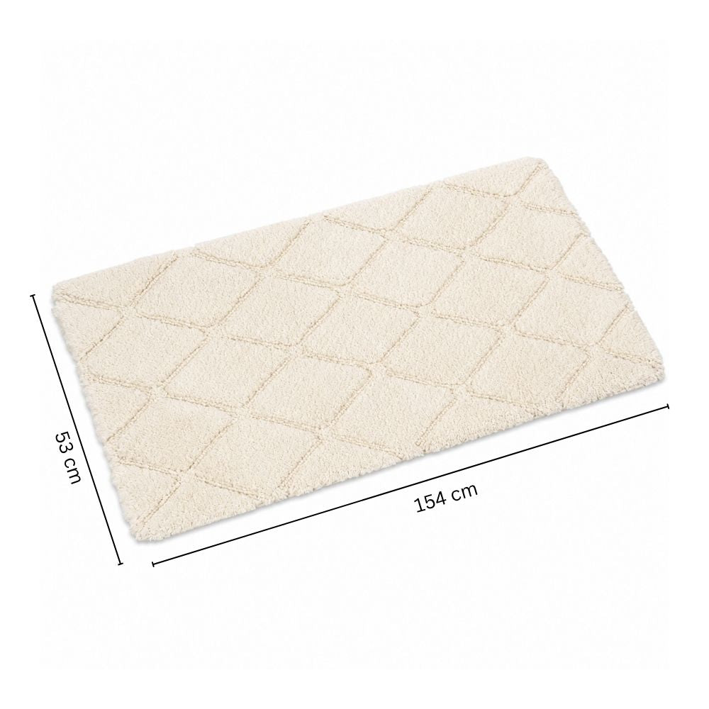 Celine Harlequin Tufted Bathmat - Beige