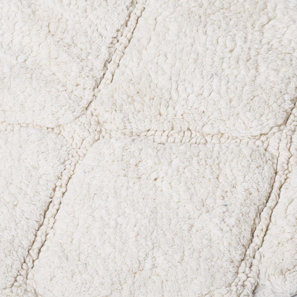 Celine Harlequin Tufted Bathmat - Ivory