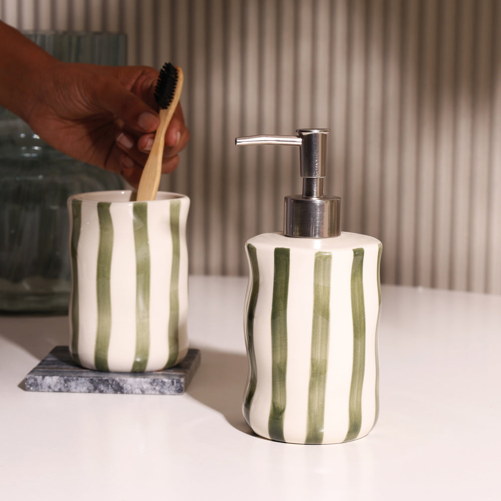 Vita 2-piece Bathroom Set - Olive Cream