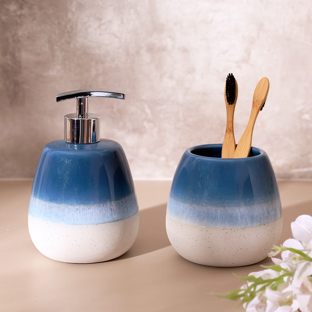 Costa 2-piece Bathroom Set - Blue White
