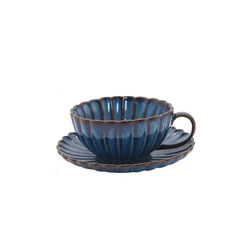 Mara Cup and Saucer Set - Teal Blue