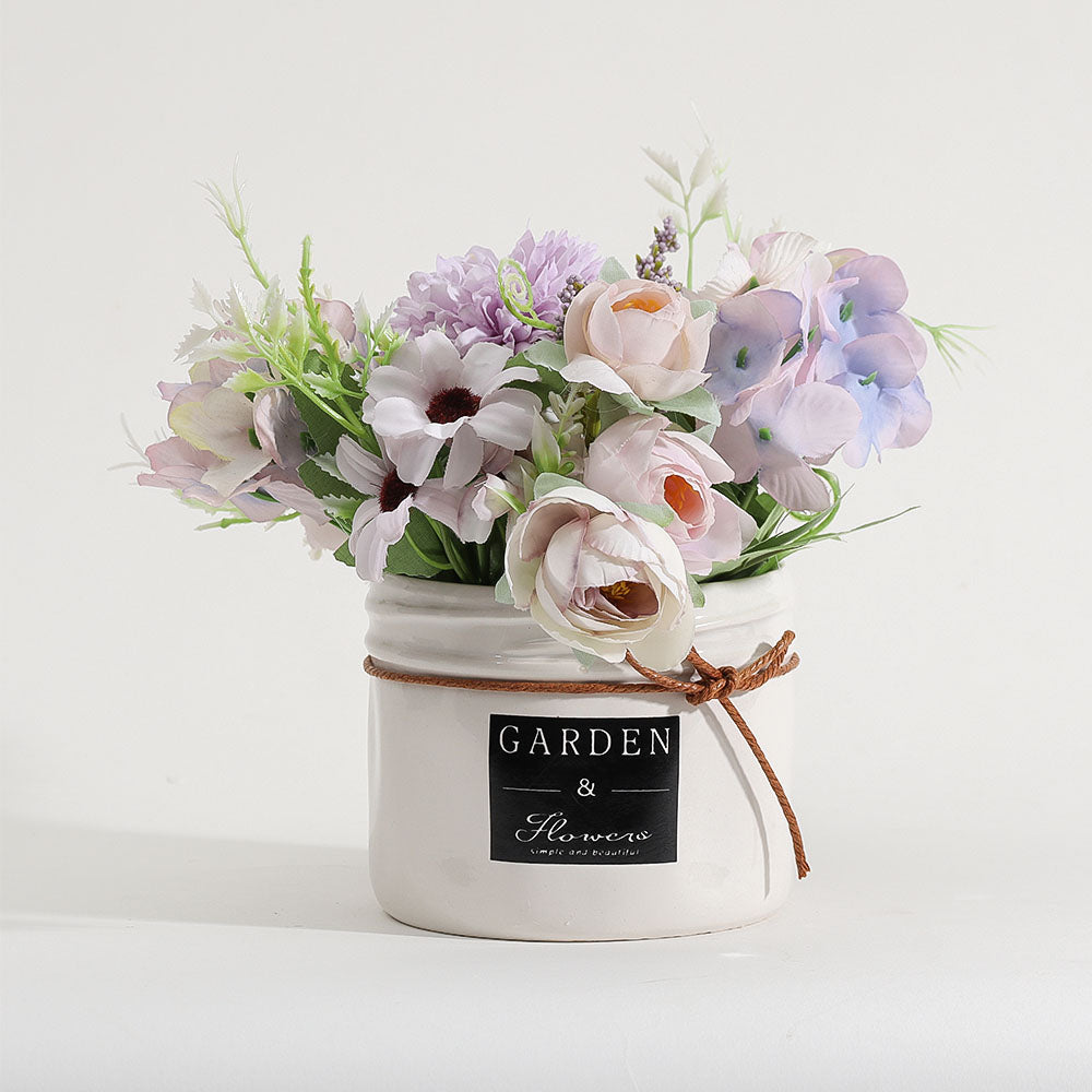 Ceramic Origami Planter Small - Purple Bunch