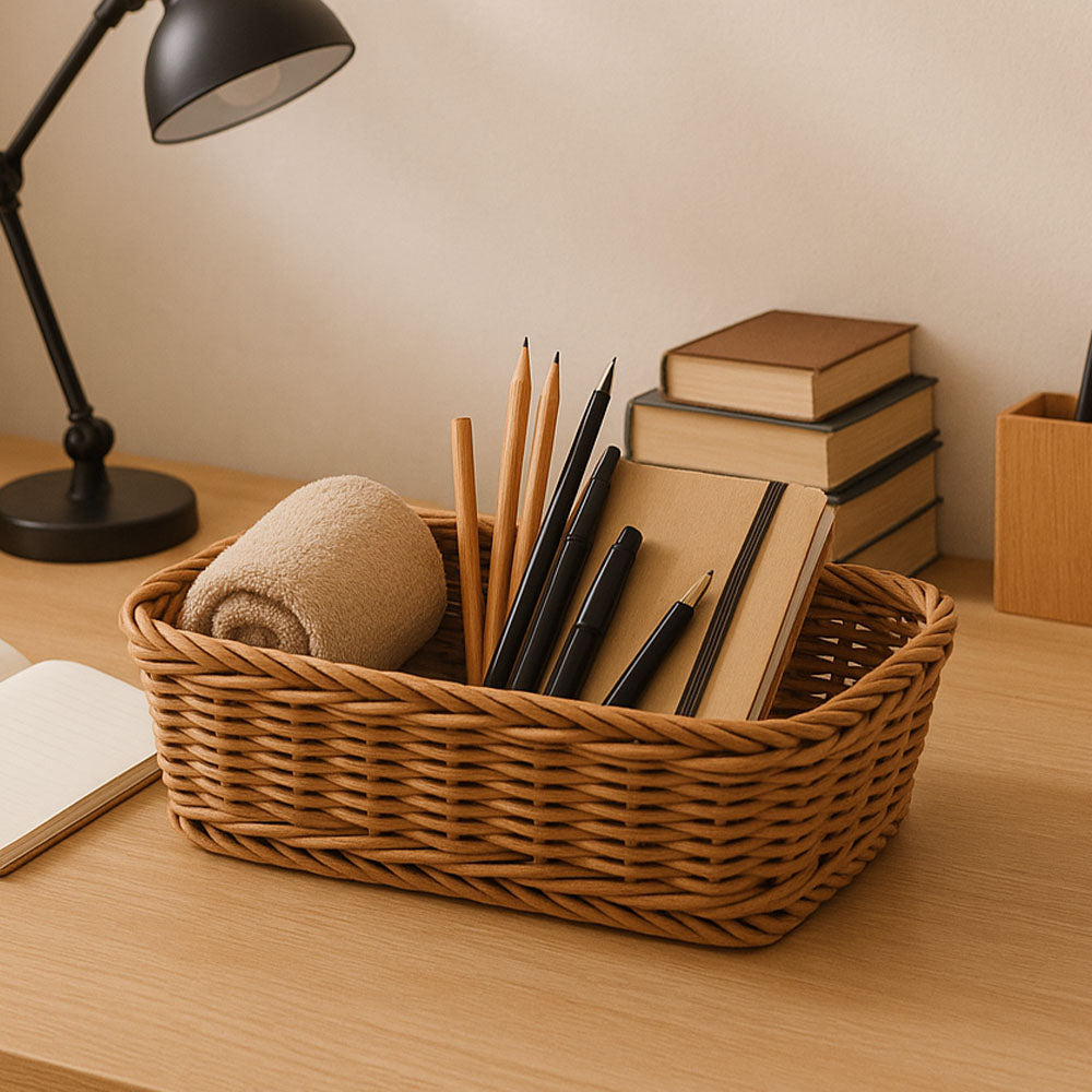 Cesta Rectangular Basket Medium - Khaki