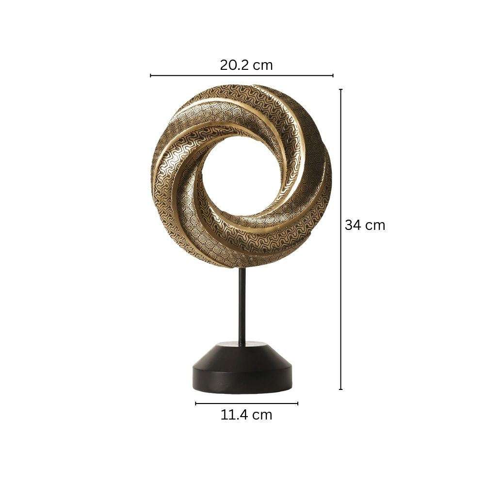 Chariot Decorative Sculpture - Gold & Black