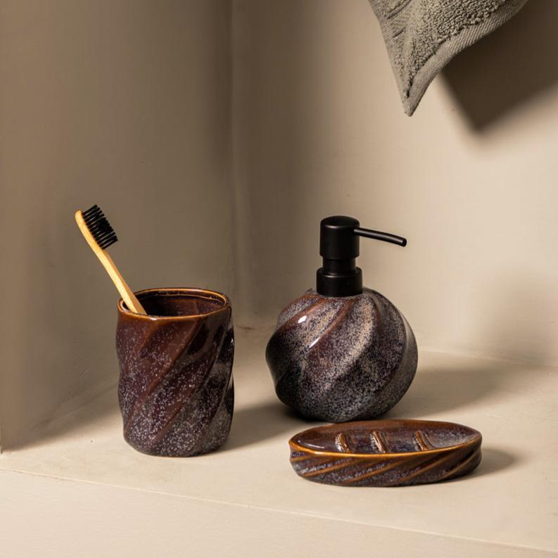 Enhabit Chaton 3-piece Bathroom Set - Ocean | Modern Quests