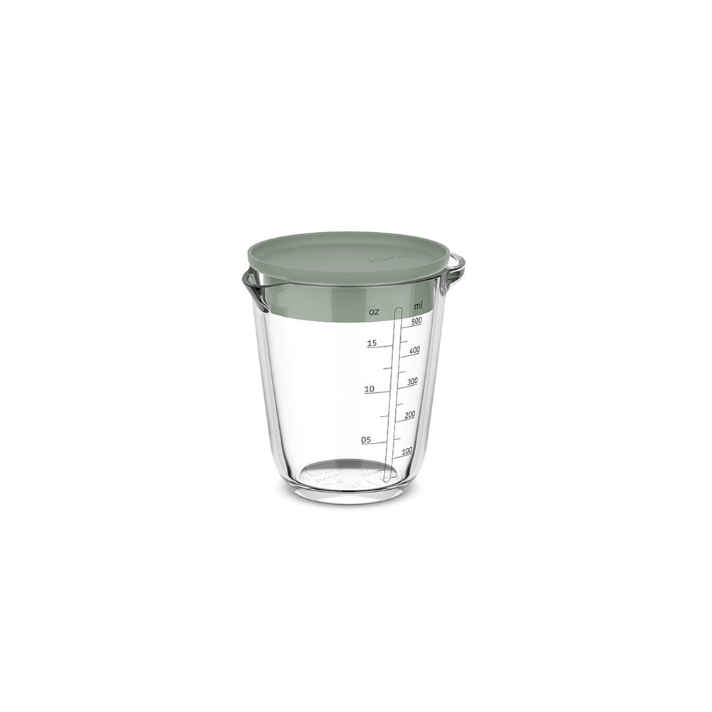 Chef It Glass Measuring Jug with Lid 500ml - Nordic Sage