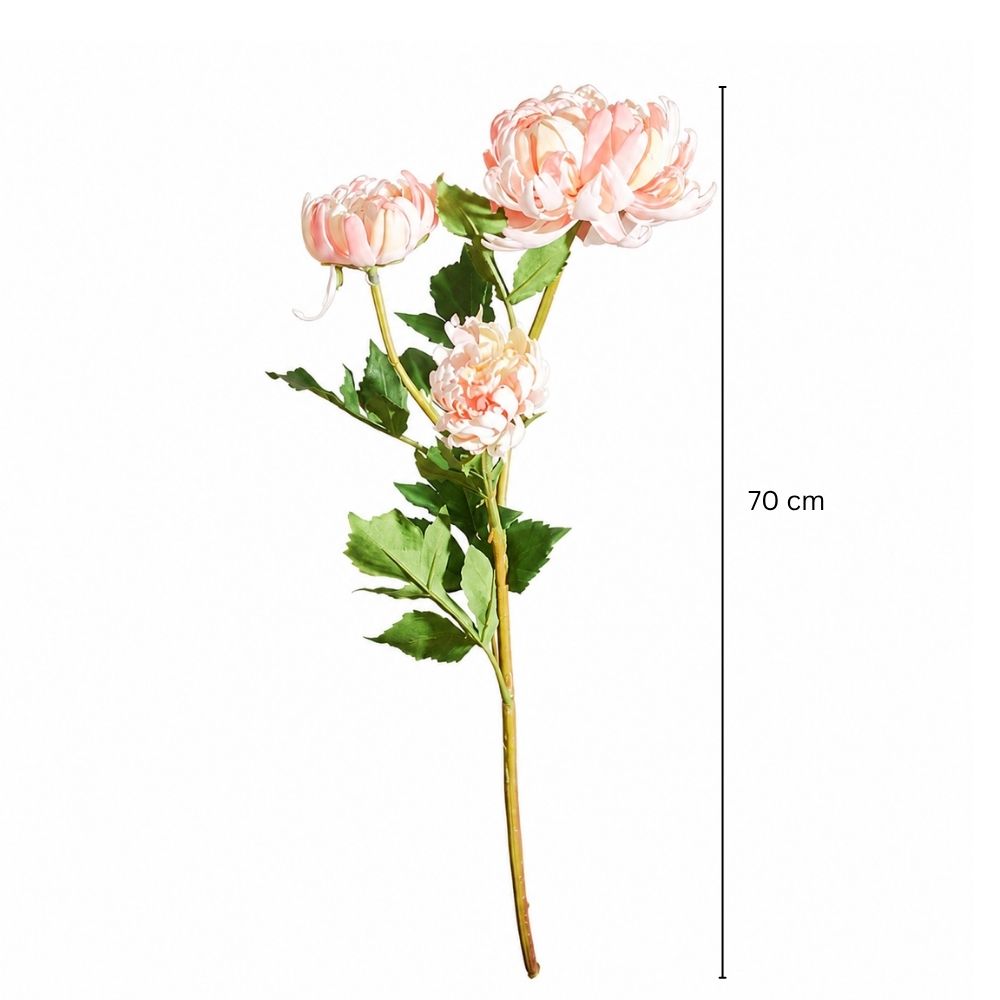 Chrysanthemums Faux Bunch - Light Pink