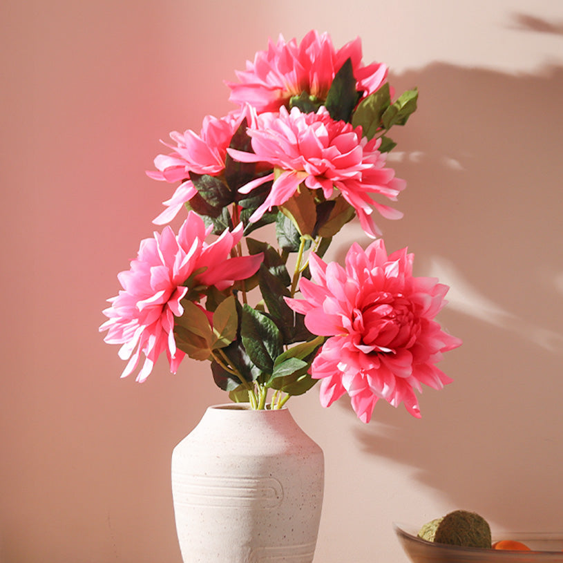 Chrysanthemums Faux Stem - Hot Pink
