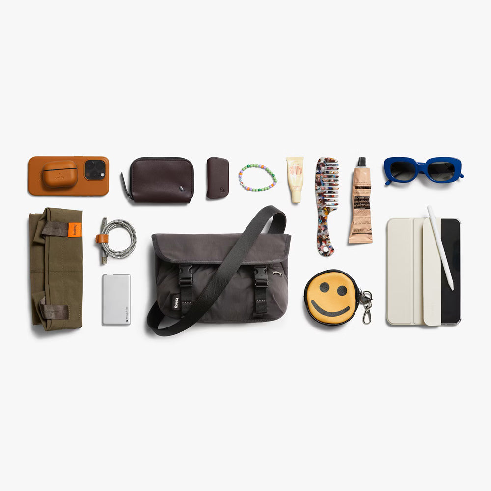Cinch Mini Messenger Bag - Charcoal
