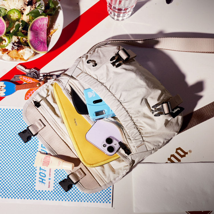 Cinch Mini Messenger Bag - Oat Beige