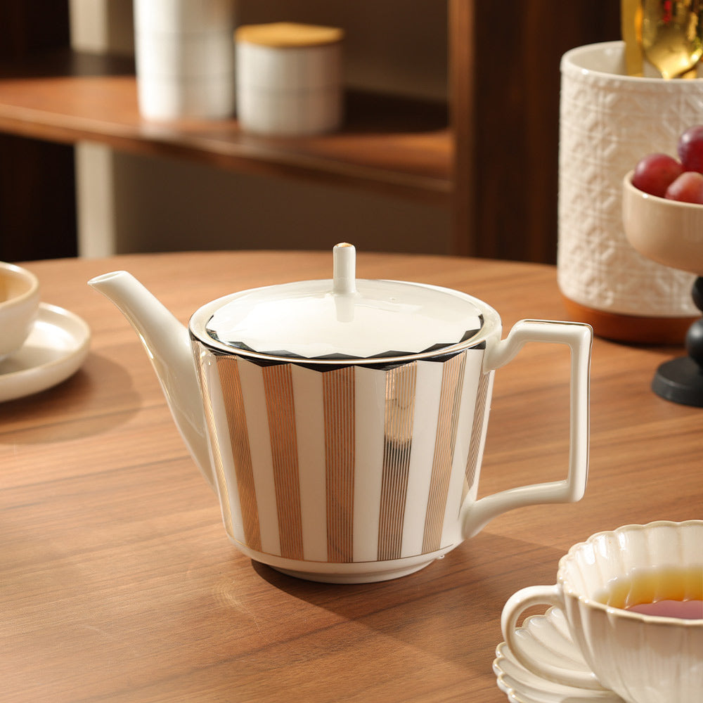 Cirque Teapot 1000ml - White Gold