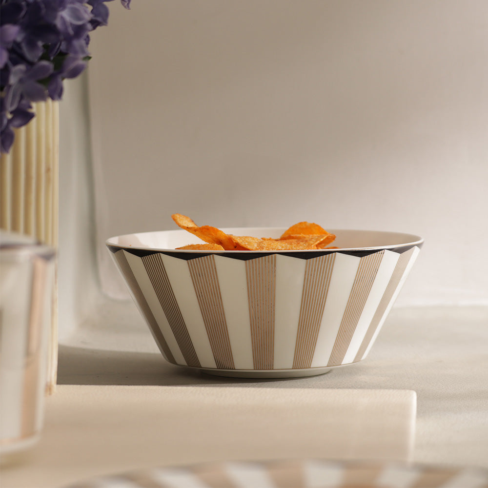 Cirque Medium Bowl - White Gold