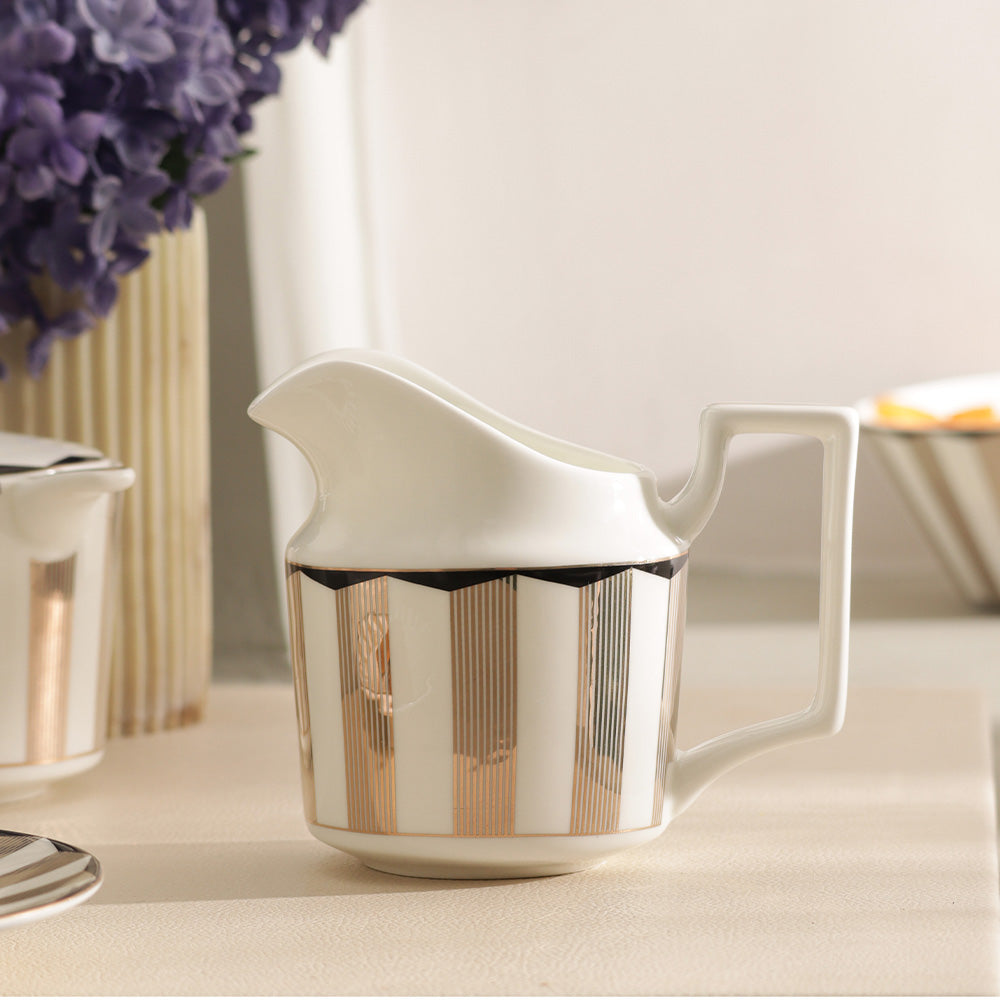 Cirque Milk Jug - White Gold