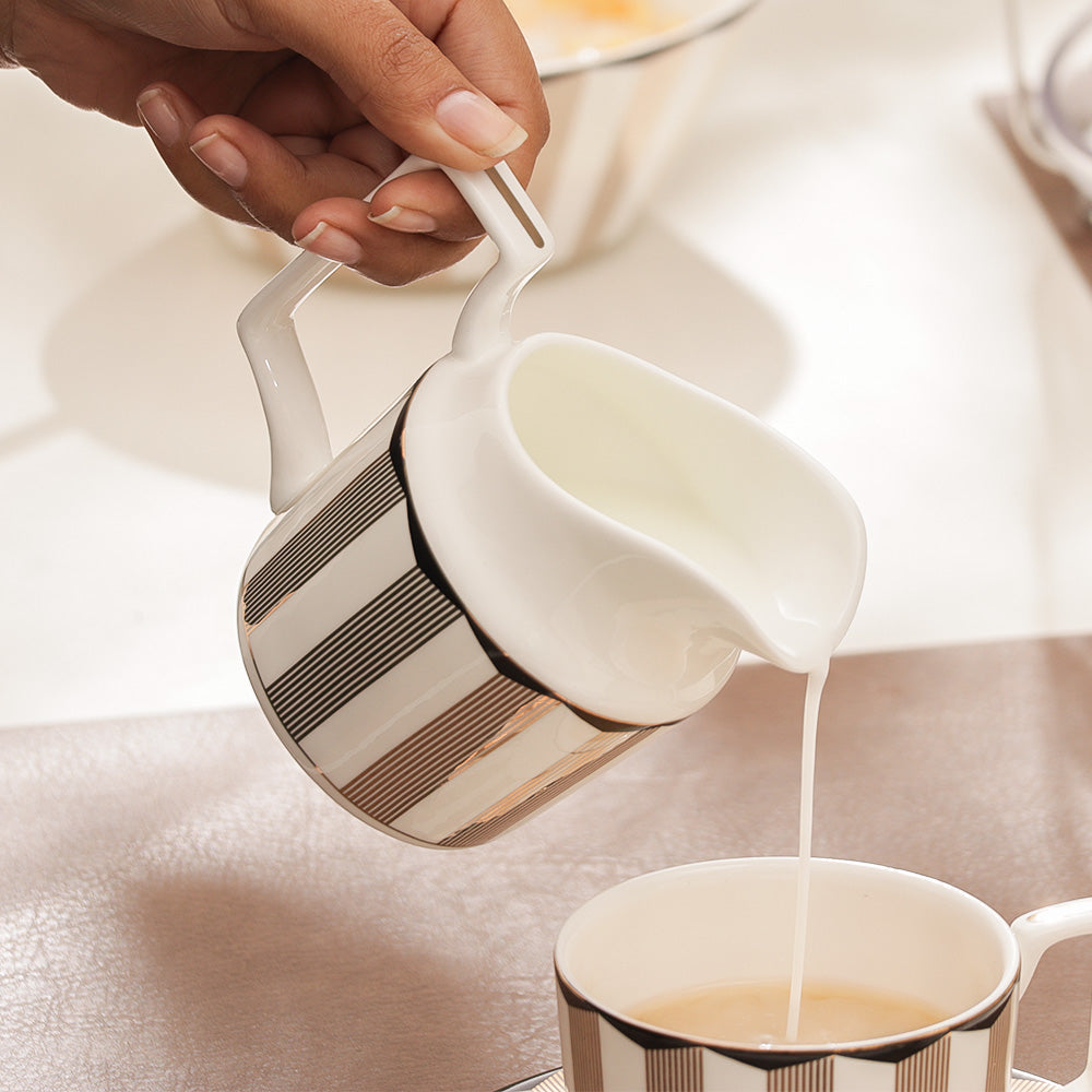 Cirque Milk Jug - White Gold