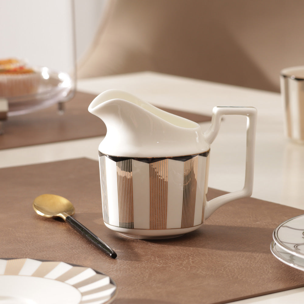 Cirque Milk Jug - White Gold