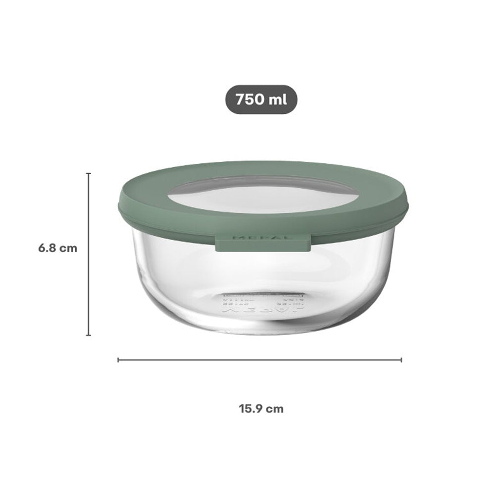 Cirqula Glass Storage Box 750ml - Nordic Sage