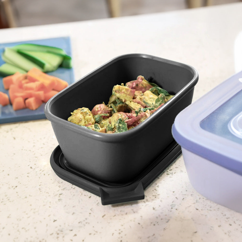 Cirqula Rectangular Storage Box 750ml - Nordic Black