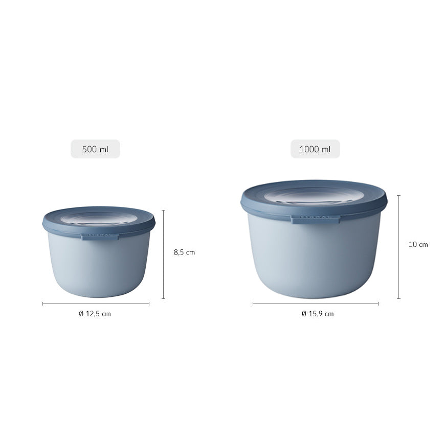 Cirqula Storage Box 500ml - Nordic Blue