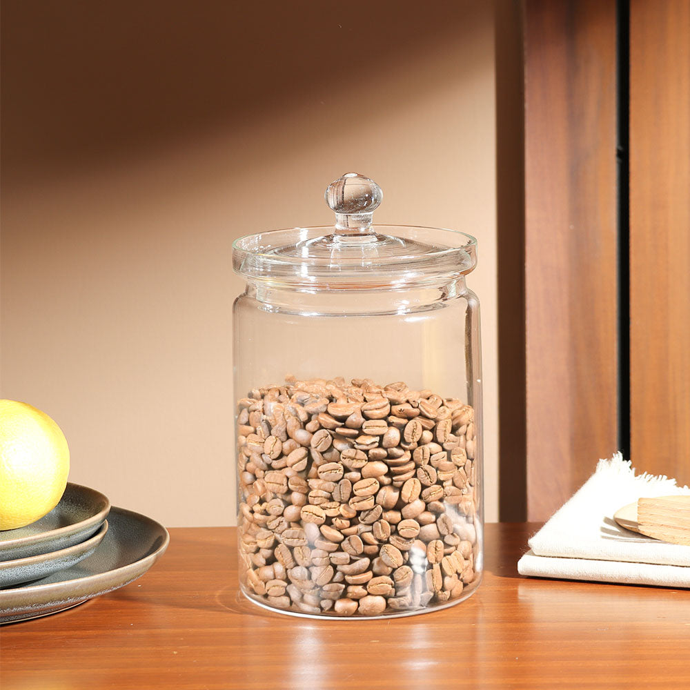 Claire Glass Storage Jar Large - Clear