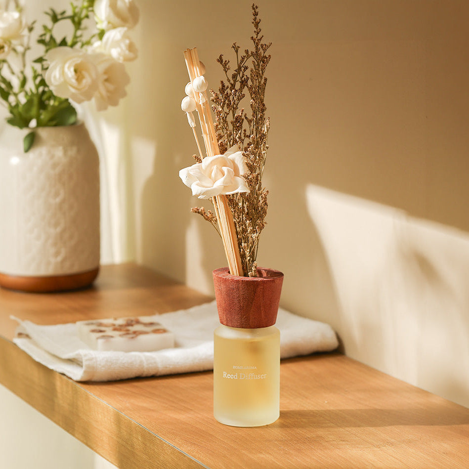 Clara Lily Scented Reed Diffuser - White
